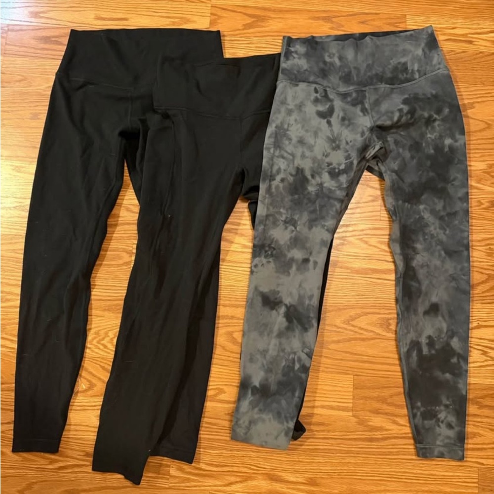 Lululemon lot leggings women size 10, 3 styles.